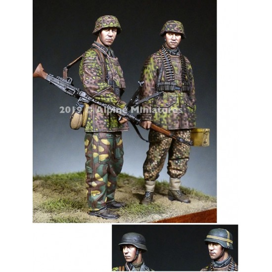 1/35 MG Team 12 SS "HJ" Panzer Division Hitlerjugend Set (2 figures)