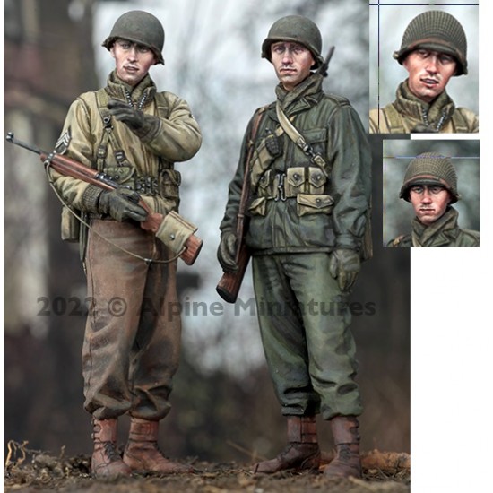 1/35 WWII US Infantry Set (2 figures)