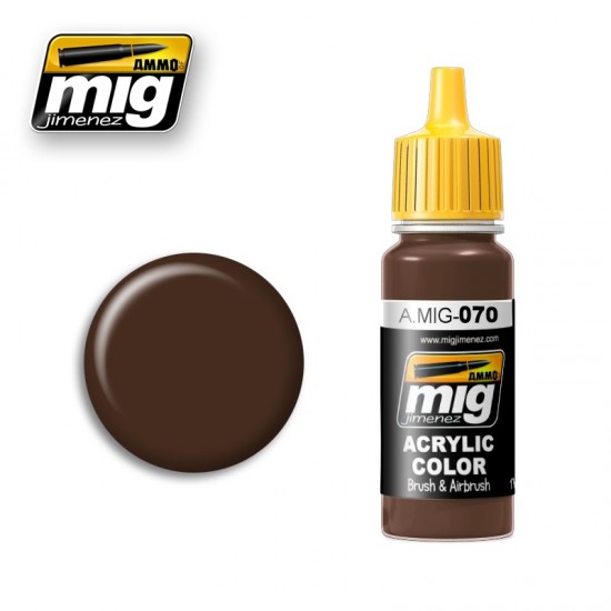Acrylic Paint - Medium Brown (17ml)
