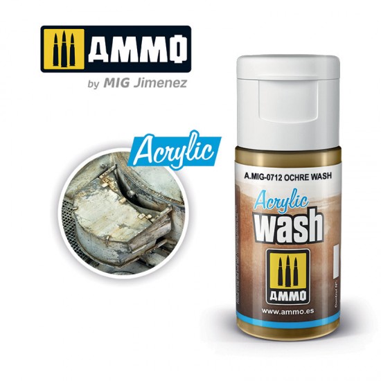Acrylic Wash - Ochre Wash (15ml)