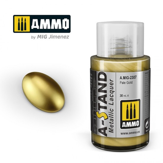 A-STAND Metallic Lacquer - Pale Gold (30ml)