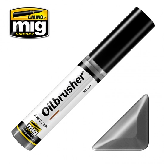 Oilbrusher - Steel (oil paint with fine brush applicator)