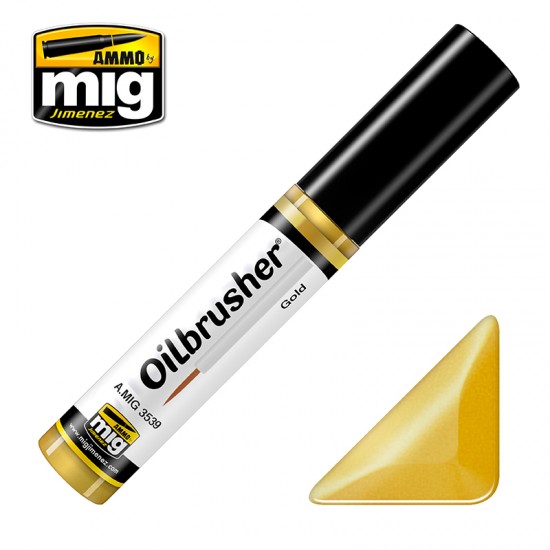 Oilbrusher - Gold (oil paint with fine brush applicator)