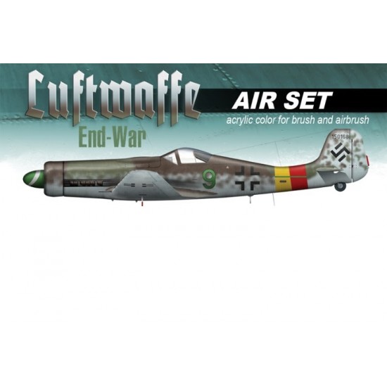 Acrylic Paint Set - WWII Luftwaffe End War Colours (4 x 17ml)