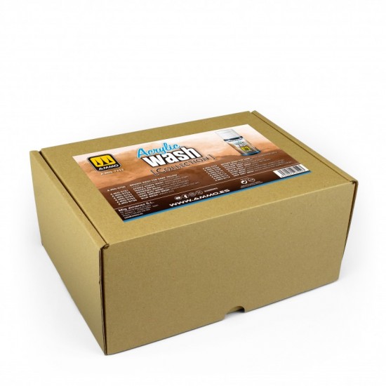 AMMO Collections: Acrylic Wash (15 jars, 15mL each)