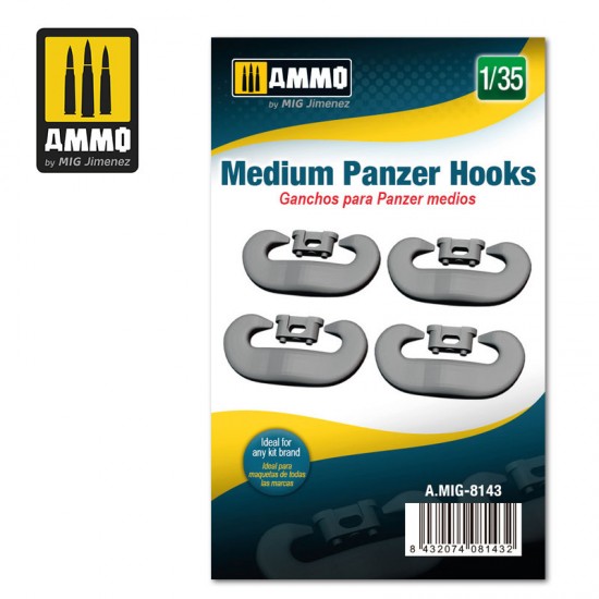 1/35 Medium Panzer Hooks - Ganchos Para Panzer Medios