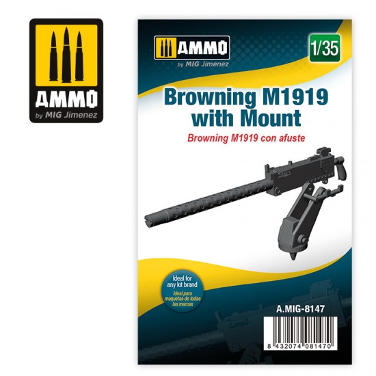 1/35 Browning M1919 with Mount Resin Kit