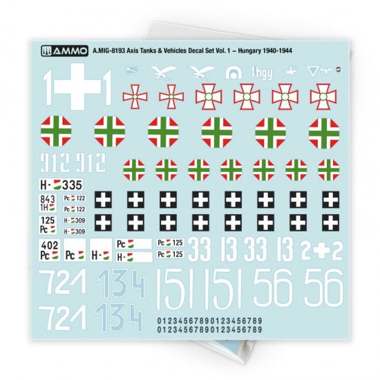 1/35 Axis Tanks and Vehicles Decal Set Vol. 1 - Hungary 1940-1944