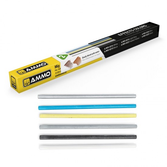LOCK N LOAD - Effects Colours (6 unsharpened watercolour leads)
