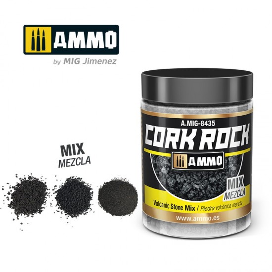 Terraform Cork Rock Volcanic Rock Mix (synthetic cork in 100ml jar)