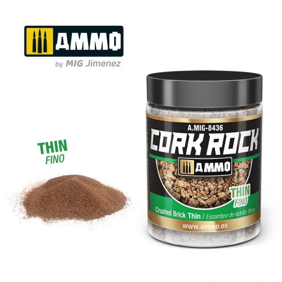 Terraform Cork Rock Crushed Brick Thin (synthetic cork in 100ml jar)