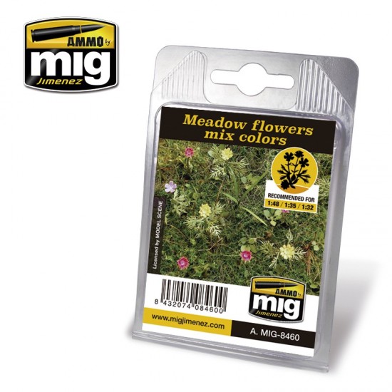 1/32, 1/35, 1/48 Mix Colours Meadow Flowers 