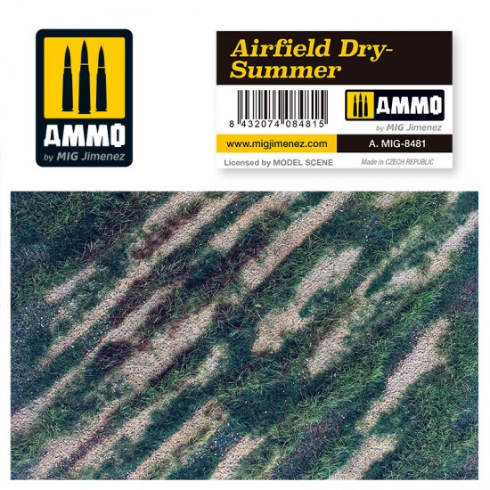 Airfield Dry-Summer for 1/48, 1/35, 1/32 Scale (245 mm x 245 mm)