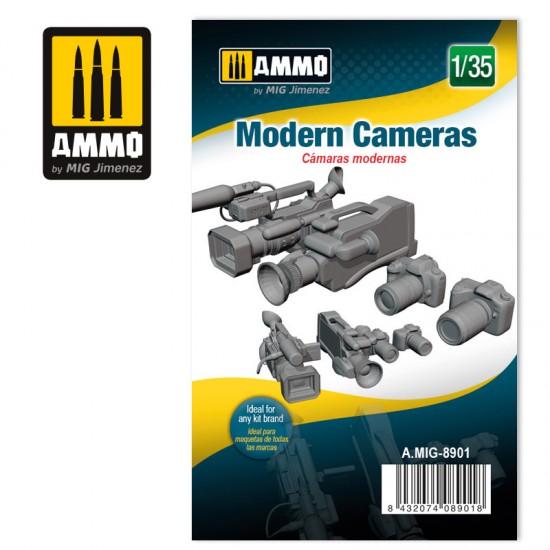 1/35 SLR Cameras (2pcs) & Modern Video Cameras (2pcs)