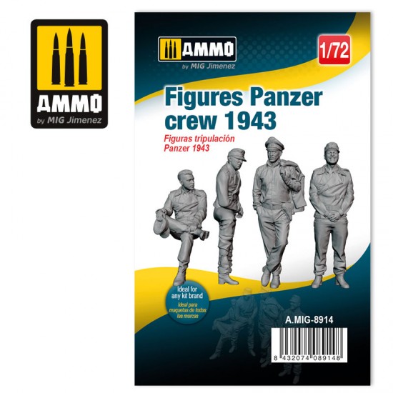1/72 German Panzer Crews 1943 (4 figures)