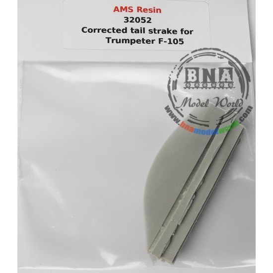 1/32 F-105 Corrected Tail Strake with Insert for Trumpeter kit