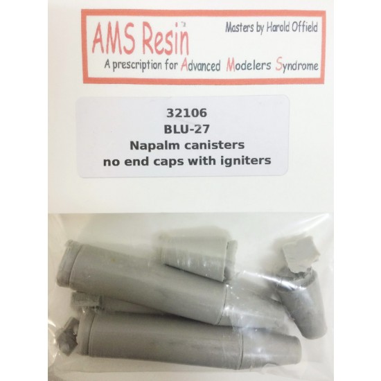 1/32 BLU-27 Napalm Canisters (No End Caps with Igniters)(2pcs)