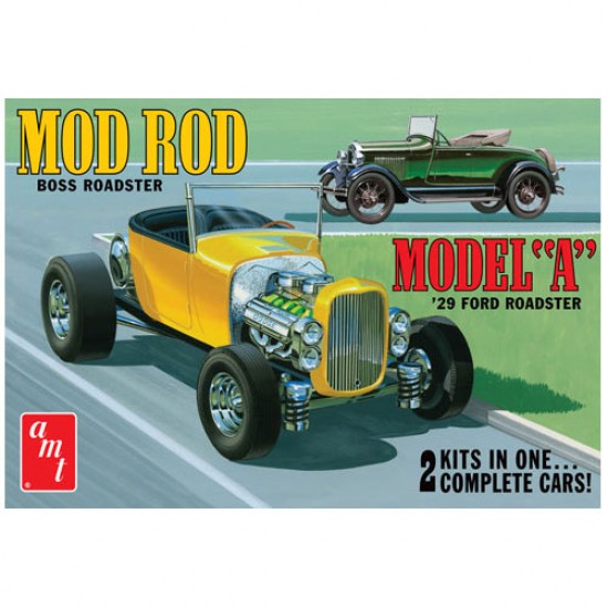 1/25 Mod Rod 1929 Ford Model A Roadster (2 Kits)