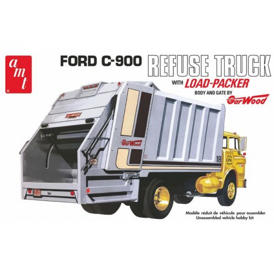 1/25 Ford C-600 Gar Wood Load Packergarbage Truck