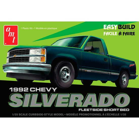 1/25 1992 Chevrolet Silverado Shortbed Fleetside Pickup Easy Build