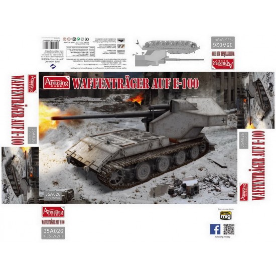 1/35 Waffentrager Auf E-100 Tier 10 Turreted Tank Destroyer