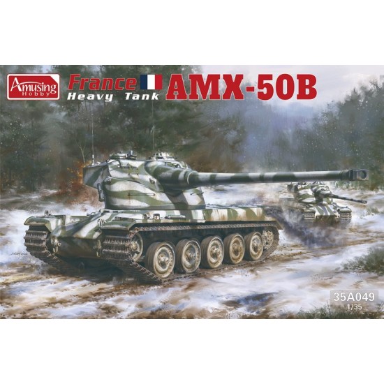 Amusing Hobby 35A049 1/35 France AMX-50B Heavy Tank model kit Amusing Hobby 35A049 1/35 France AMX-50B Heavy Tank model kit