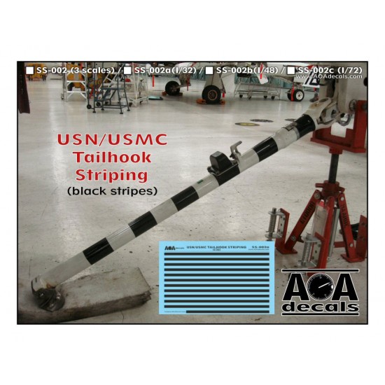 1/32 USN/USMC Tailhook Striping (Black Stripes)