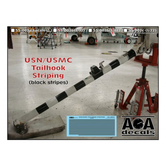 1/72 USN/USMC Tailhook Striping (Black Stripes)