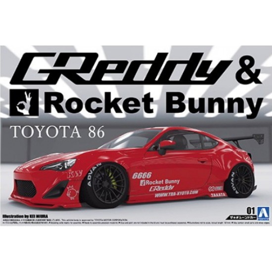 1/24 ZN6 Toyota 86 2012 Greddy and Rocket Bunny Enkei Version