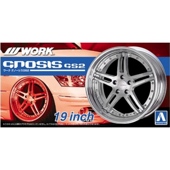 1/24 19inch Work Gnosis GS2 Wheels & Tyres Set (4 Wheels + 4 Tyres)