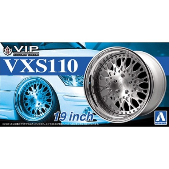 1/24 19inch VIP Modular VXS110 Wheels & Tyres Set (4 Wheels + 4 Tyres)