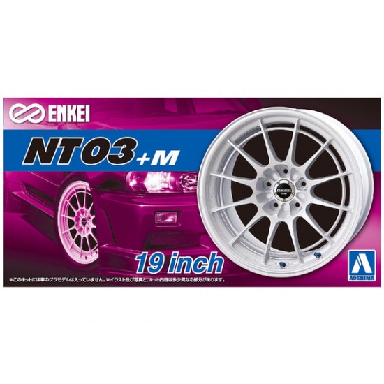 1/24 19inch Enkei NT03+M Wheels and Tyres Set 