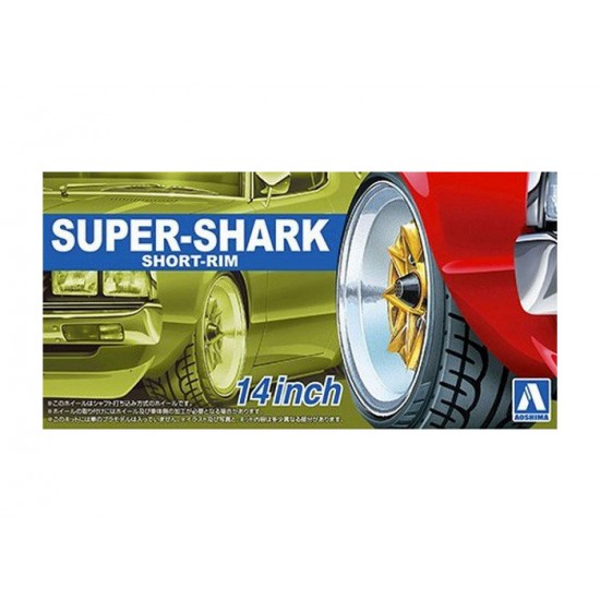 1/24 Super Shark Shallow Rim 14 Inch Wheels The Tuned Parts No.92