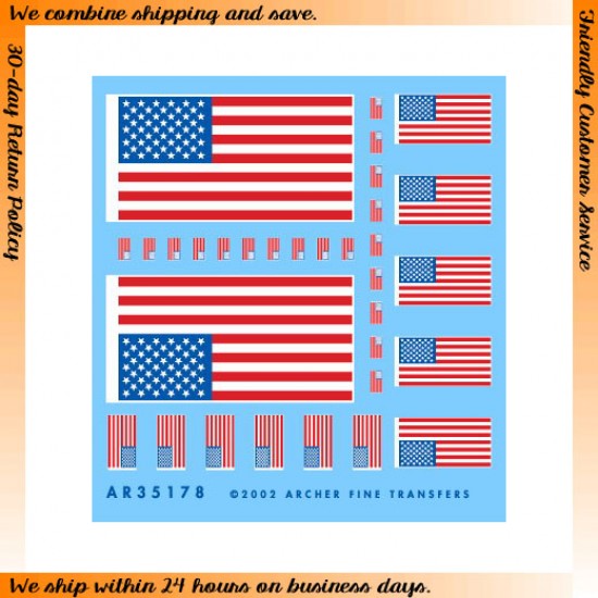 1/35 US 50-Star Flags and Uniform Patches