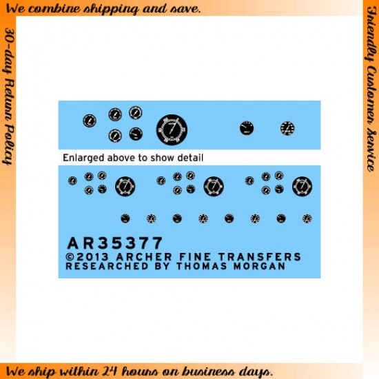 1/35 Dry Transfer - Simca and Bussing Nag Instruments for AFV Club #35170/Tamiya #35321