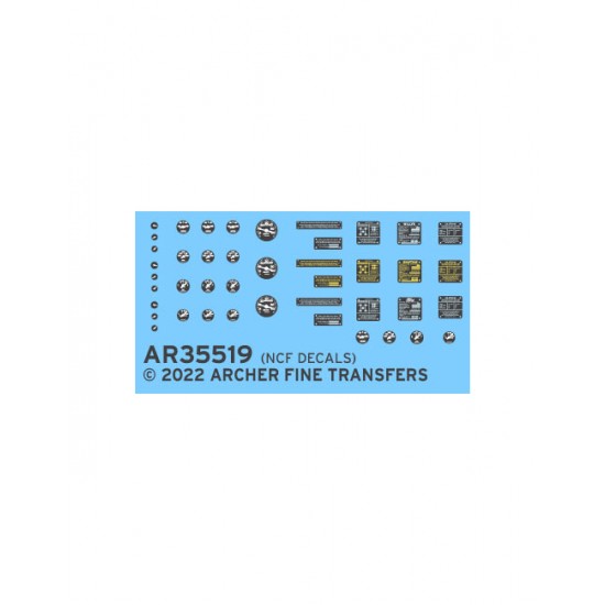 NCF Decals for 1/35 Tamiya Jeep Instruments and Placards