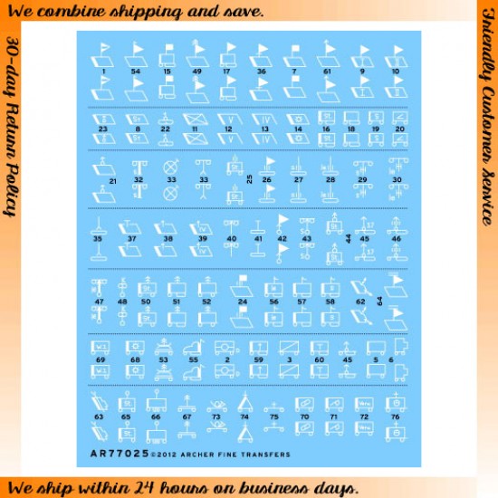 1/35 Late WWII German Tactical Symbols 1943-1945 (Waterslide Decals)