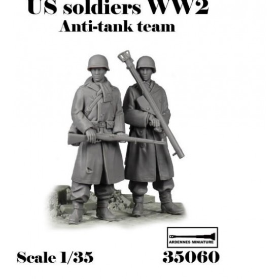 1/35 WWII US Soldiers Anti-Tank Team (2 figures)