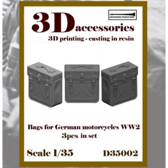 1/35 Bags for WWII German Motorcycles (3pcs)