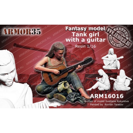 1/16 Fantasy - Tank Girl with A Guitar (resin)