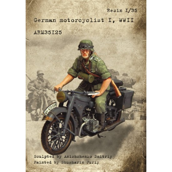 1/35 WWII German Motorcyclist I