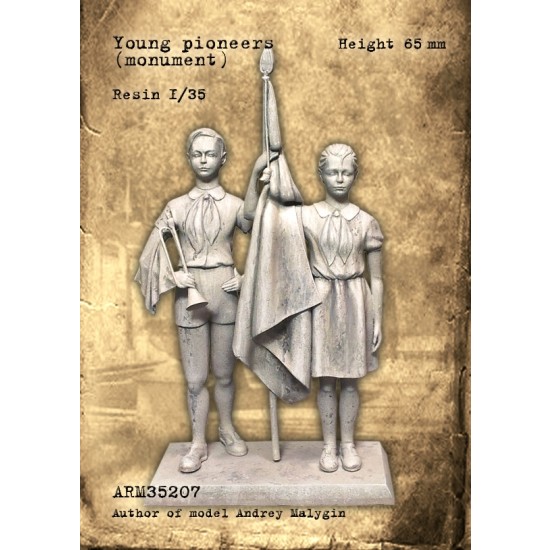 1/35 Young Pioneers (monument, 2 figures)