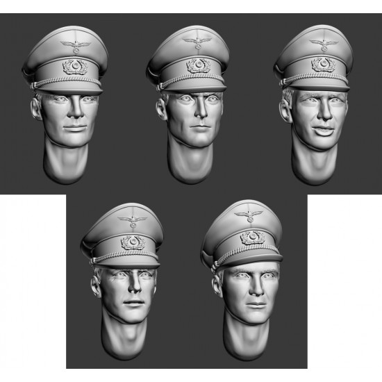 1/35 WWII German Officer's Caps Vol.1
