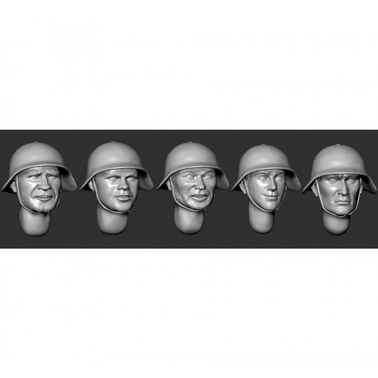 1/35 Soviet Heads in Helmets SH-36 #Set 1