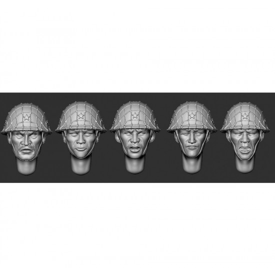 1/35 Kwantung Army Soldiers #Head Set 3