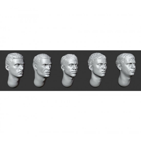 1/35 Hairy Head x5 (Set 28)