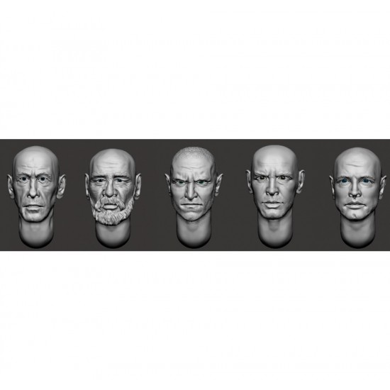 1/35 Bald Head x5 (Set 30)