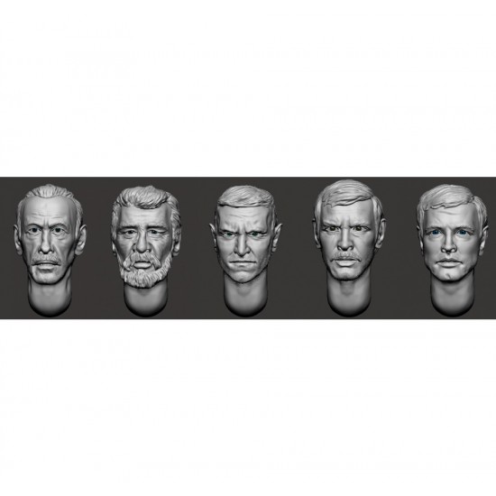 1/35 Hairy Head x5 (Set 31)