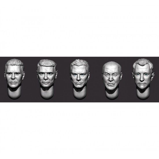 1/35 Hairy Head x5 (Set 33)