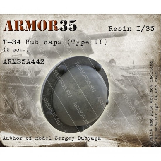 1/35 T-34 Hub Cap Type II (10pcs)